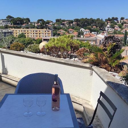 grand studio terrasse de standing vue mer et village Carry-le-Rouet Eksteriør bilde